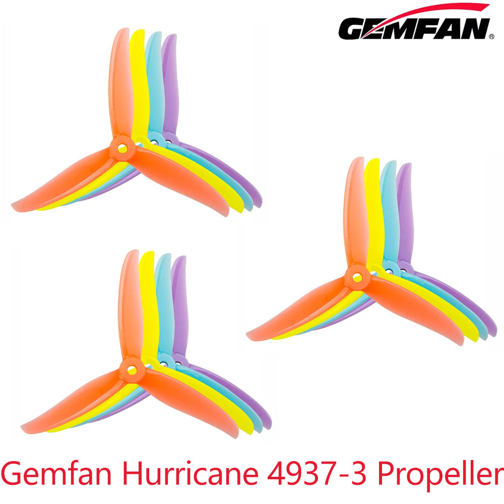4Pairs 8PCS Hurricane 4937-3 T - đánh giá và giá Fpv Drone Propeller