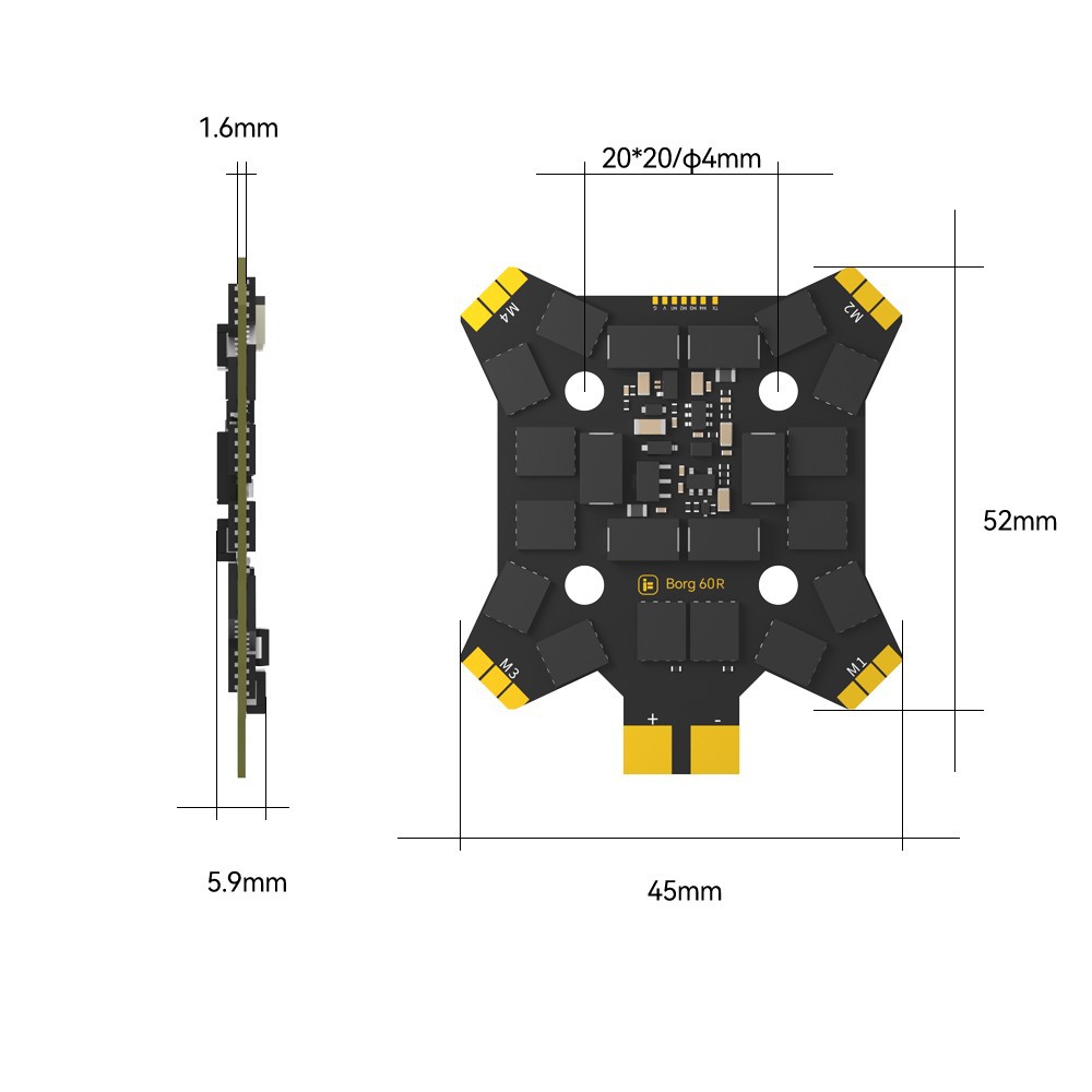iFlight Borg Mini H7 (ICM42688 - đánh giá và giá Fpv Drone Antenna